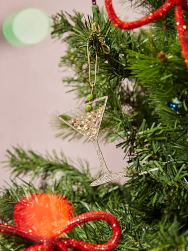 COXTNBIO Christmas Ornaments 2024| Hanging Ornaments for Christmas Tree Decorations| Keepsake Gifts for Sisters Mom Grandma Women (Classic Martini Ornament)