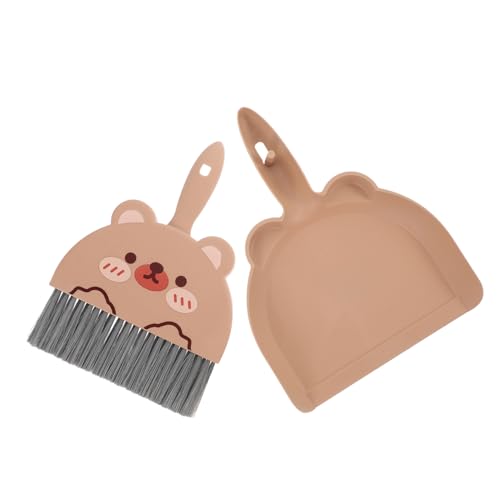 UTHCLO 1 Set Mini Broom and Dustpan Set for Desktop Cleaning Cute Sweep Brush Dustpan for Home Office and Dorm Present for Families Friends for Areas and Pet Hair Cleanup